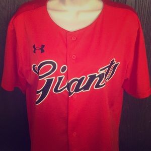 Mens medium jersey color burn orange